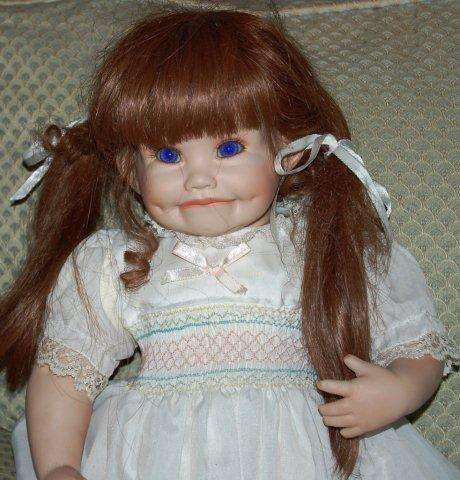 Dimpled Porcelain Doll with soft body (1994) - Height 500mm