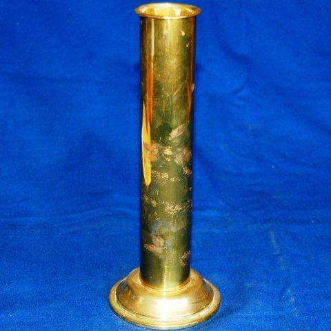 Brass Stem Vase with a weighted Base (Needs a Good Clean) - Dia, 40mm Height 220mm