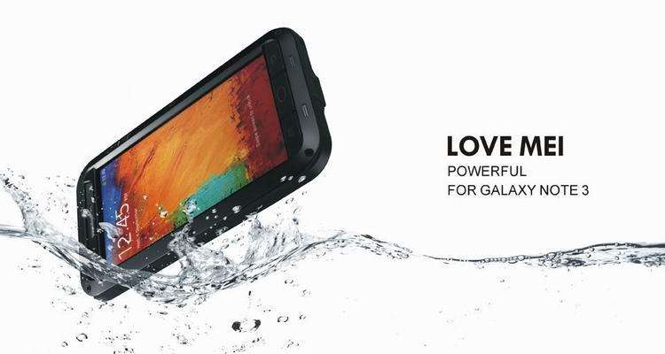 Samsung Galaxy Note 4 LOVE MEI Extreme Case - With Corning Gorilla Glass 3 Screen Protection