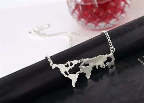 World Map Pendant