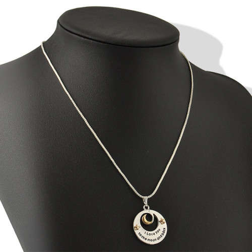 I Love You To The Moon and Back Necklace Pendant