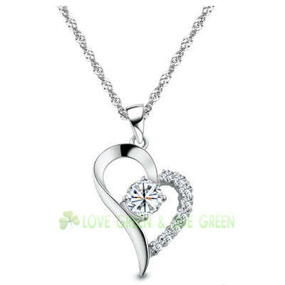 Platinum Plated Pretty Heart