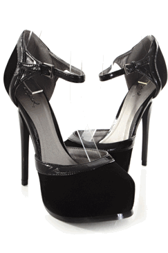 BLACK SUEDE PUMPS