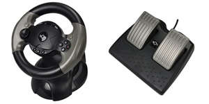 ==> **LAST 1 !!** USB VIBRATION STEERING WHEEL WITH PEDAL BAR!! (^^,)