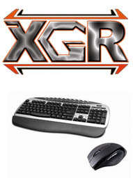 2.4Ghz Multimedia Wireless Keyboard & HD Optical Lens Mouse Combo by XGR (^^,)