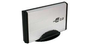 ==> **NEW IN ALLUMINIUM!!** SILVER & STUNNING IN IT'S STAND!! 3.5'' ENCLOSURE FOR IDE HARD DISK!!