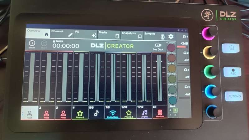Mackie DLZ Creator - Adaptive Digital Mixer for Podcasting & Streaming