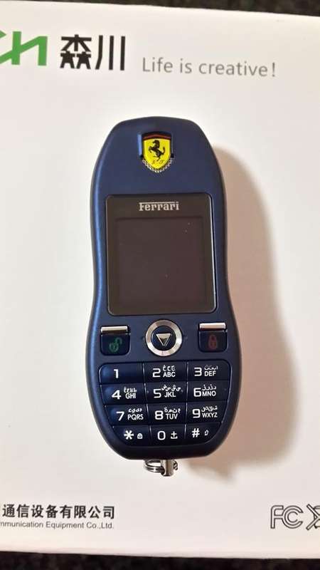 Ferrari NAVY Key Exclusive Designed Mini Cell Phone # Size Of Your Car Key #
