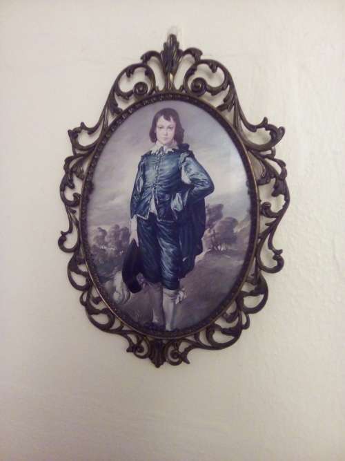 The Blue Boy Vintage frame Convex Glass