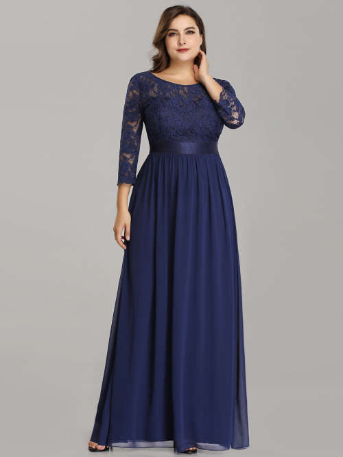 Ever Pretty Lace Empire Waist Elegant Bridesmaid Dresses