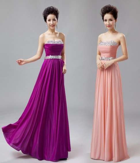 New Fashion Strapless Formal Party Ball Evening Pageant Dresses