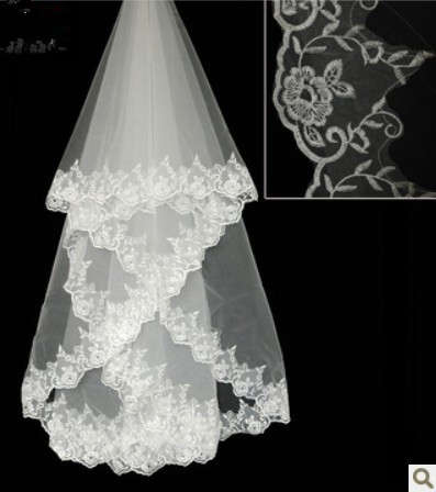 3 Meters Flower Bride's Veil