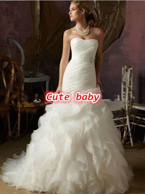 New European Fashion Mermaid Wedding Dresses free shipping