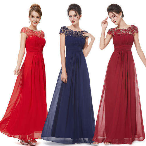 Fashion lace Elegant temperament evening dress