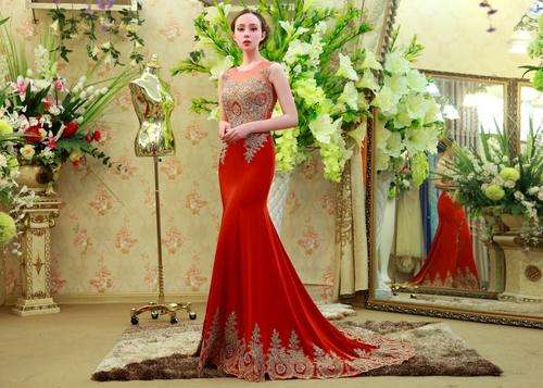New European Fashion Trailing Mermaid Wedding Dress