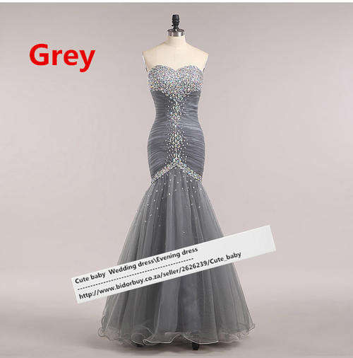 New European Fashion Mermaid  Wedding Gown Evening Dress
