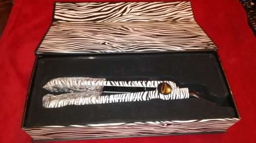 Aria Beauty Zebra Print 100% Ceramic 1.25" Pro-Styler
