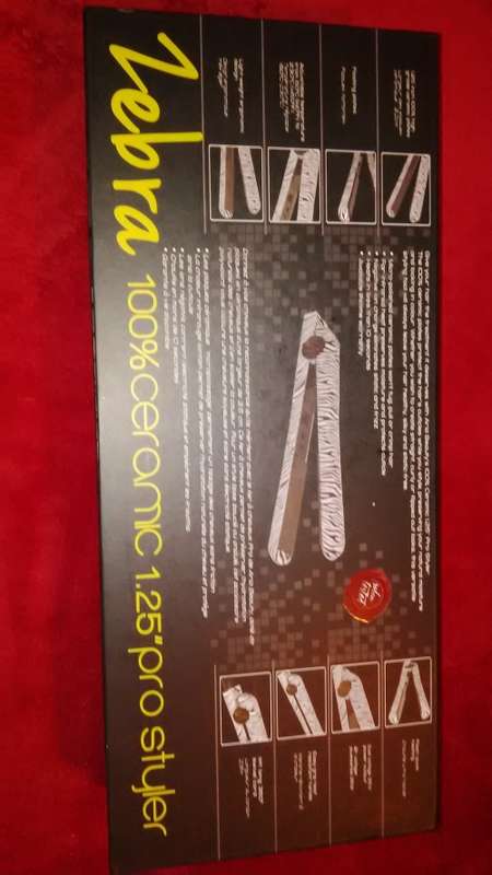 Aria Beauty Zebra Print 100% Ceramic 1.25" Pro-Styler