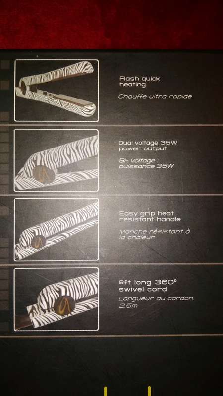 Aria Beauty Zebra Print 100% Ceramic 1.25" Pro-Styler