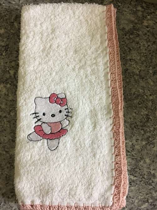 Hello Kitty ballerina burp cloth spoegdoek