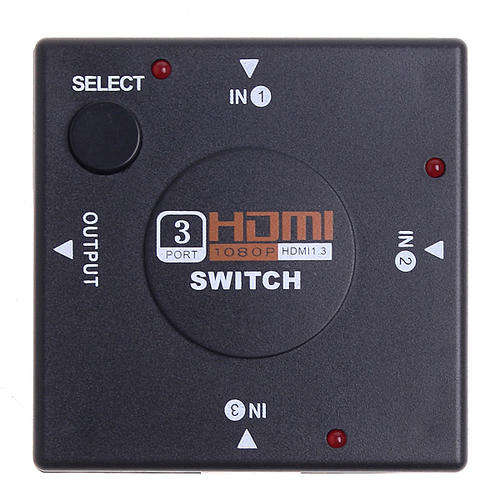 HDMI 3 Input Auto Switch Hub Switcher Splitter Box + HDMI CABLE