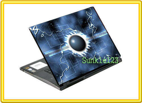 New Laptop Decal Cover Skin Sticker Vinyl Protector Blu
