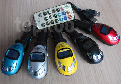 Car MP3 Player Wireless FM Transmitter USB SD Card Jack (Red)