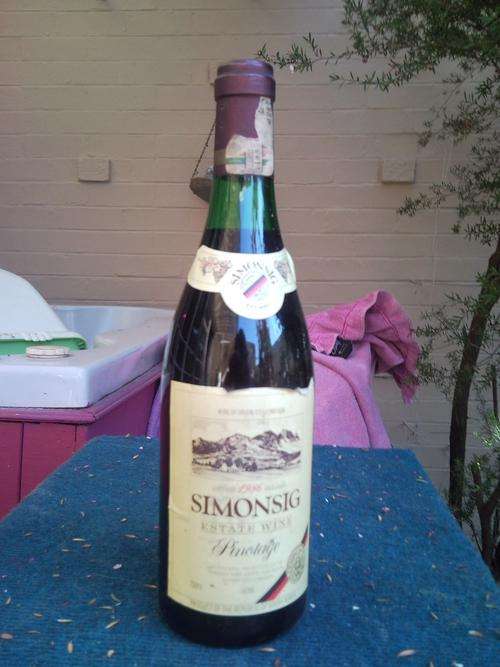 RARE 1986 SIMONSIG CABERNET PINITAGE SEALD