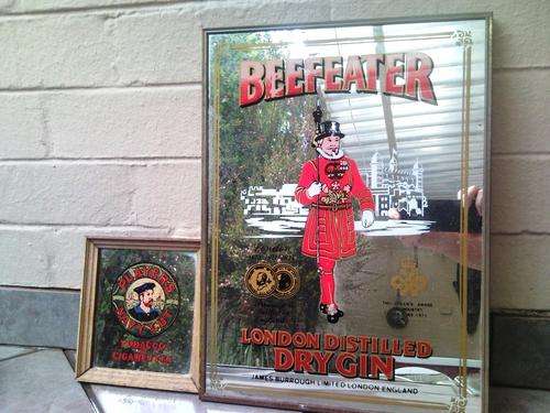 TWO very nice COLLECTABLE  Advertising mirrors