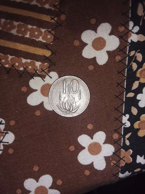 south african 10c coin 1965 (error coins)