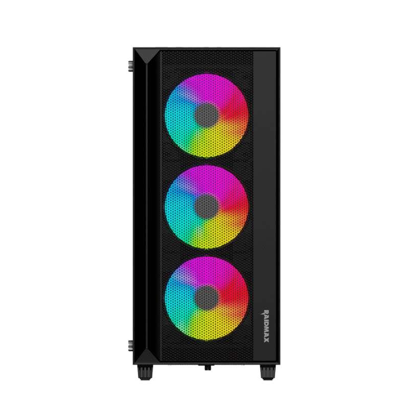 Raidmax V1000TBS ATX  Micro-ATX  Mini-ITX ARGB Mid-Tower Gaming Chassis  Black
