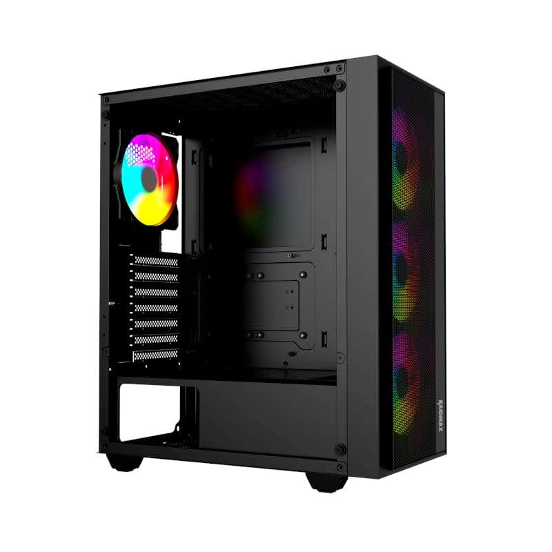 Raidmax V1000TBS ATX  Micro-ATX  Mini-ITX ARGB Mid-Tower Gaming Chassis  Black