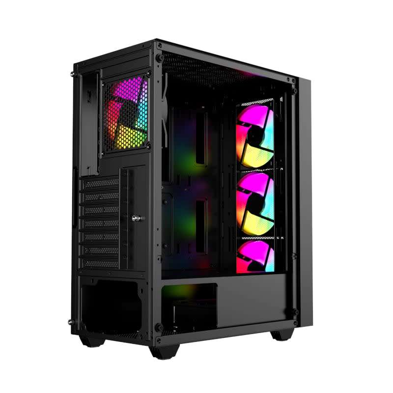 Raidmax V1000TBS ATX  Micro-ATX  Mini-ITX ARGB Mid-Tower Gaming Chassis  Black