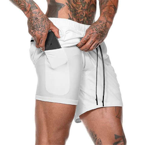 DOUBLE LAYERED GYM SHORTS