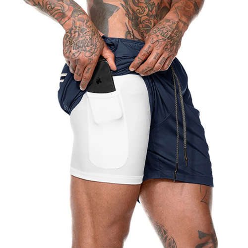 DOUBLE LAYERED GYM SHORTS