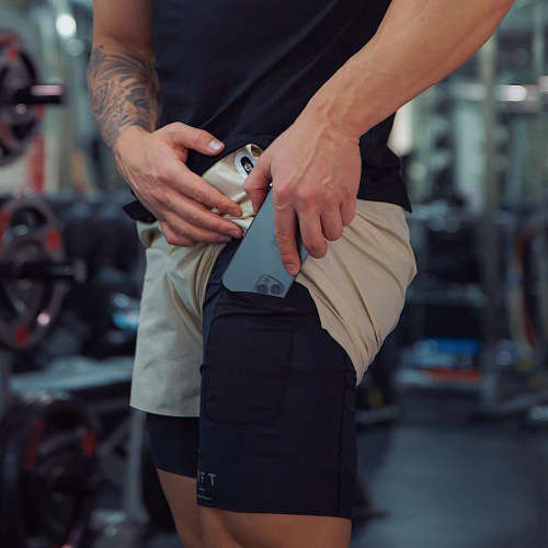LYFT DOUBLE LAYERED SHORTS