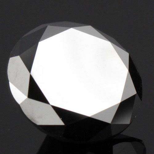 4.34ct ROUND CUT BLACK MOISSANITE