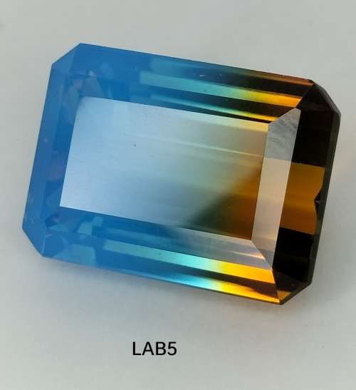20.26ct BABY BLUE TO ORANGE LAB AMETRINE
