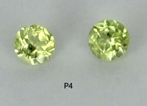 0.60ct NATURAL PERIDOT PAIR