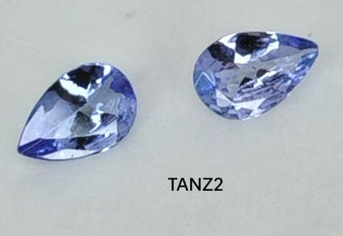 0.57ct PAIR AA+ VIOLETISH BLUE TANZANITE