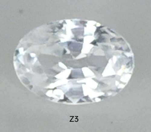 ZIRCON (NATURAL CAMBODIA) - TOP WHITE OVAL FACET - 1.03ct