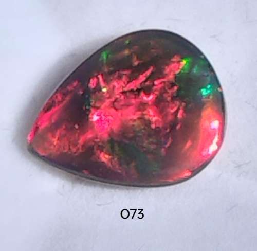 1.49ct AMAZING 100% AAA+ REAL BLACK Opal Rainbow Flashy PATCH WORK PATTERN - WELO