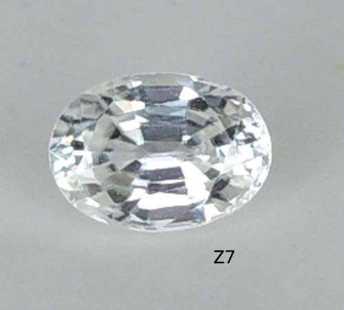 ZIRCON (NATURAL AFRICA) - TOP WHITE OVAL FACET - 1.315ct