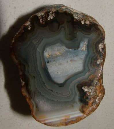 BEAUTIFUL CUT and POLISHED AGATE NODULE FROM NORTHWEST PROVINCE