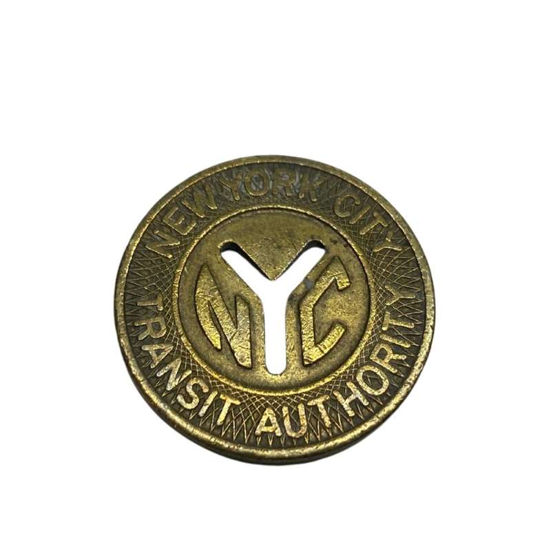 Vintage New York City Transit Authority Coin Token Good for One Fare