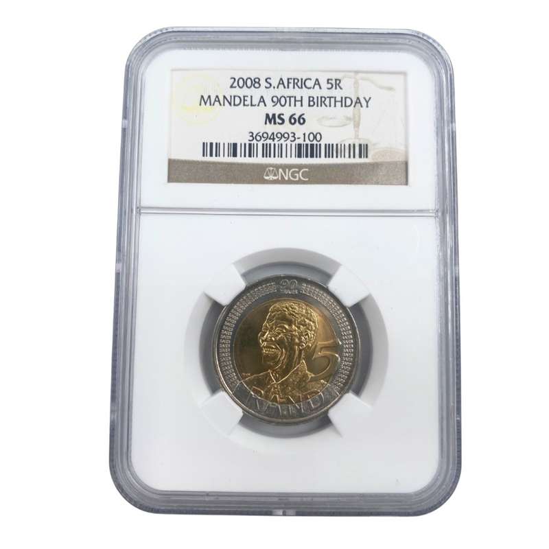 MS66 2008 S.Africa 5R Mandela 90th Birthday