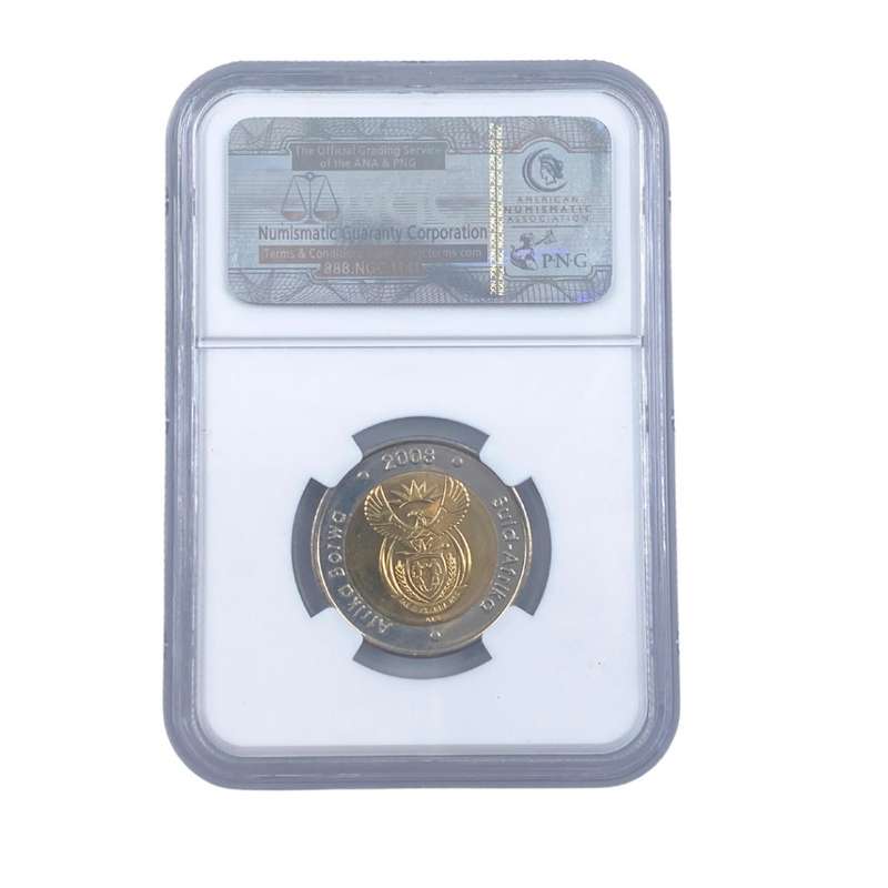 MS66 2008 S.Africa 5R Mandela 90th Birthday