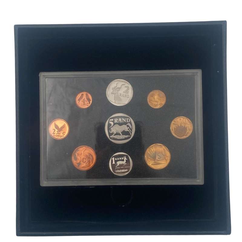 1995 South Africa Fish Eagle Proof Coin Set in original mint box **Mintage ONLY 5816**