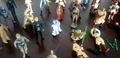 Vintage Collection of 30 x  C.1990 Mostly Hasbro Star Wars Action Figures and More..