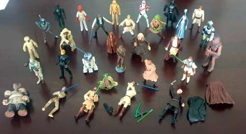 Vintage Collection of 30 x  C.1990 Mostly Hasbro Star Wars Action Figures and More..